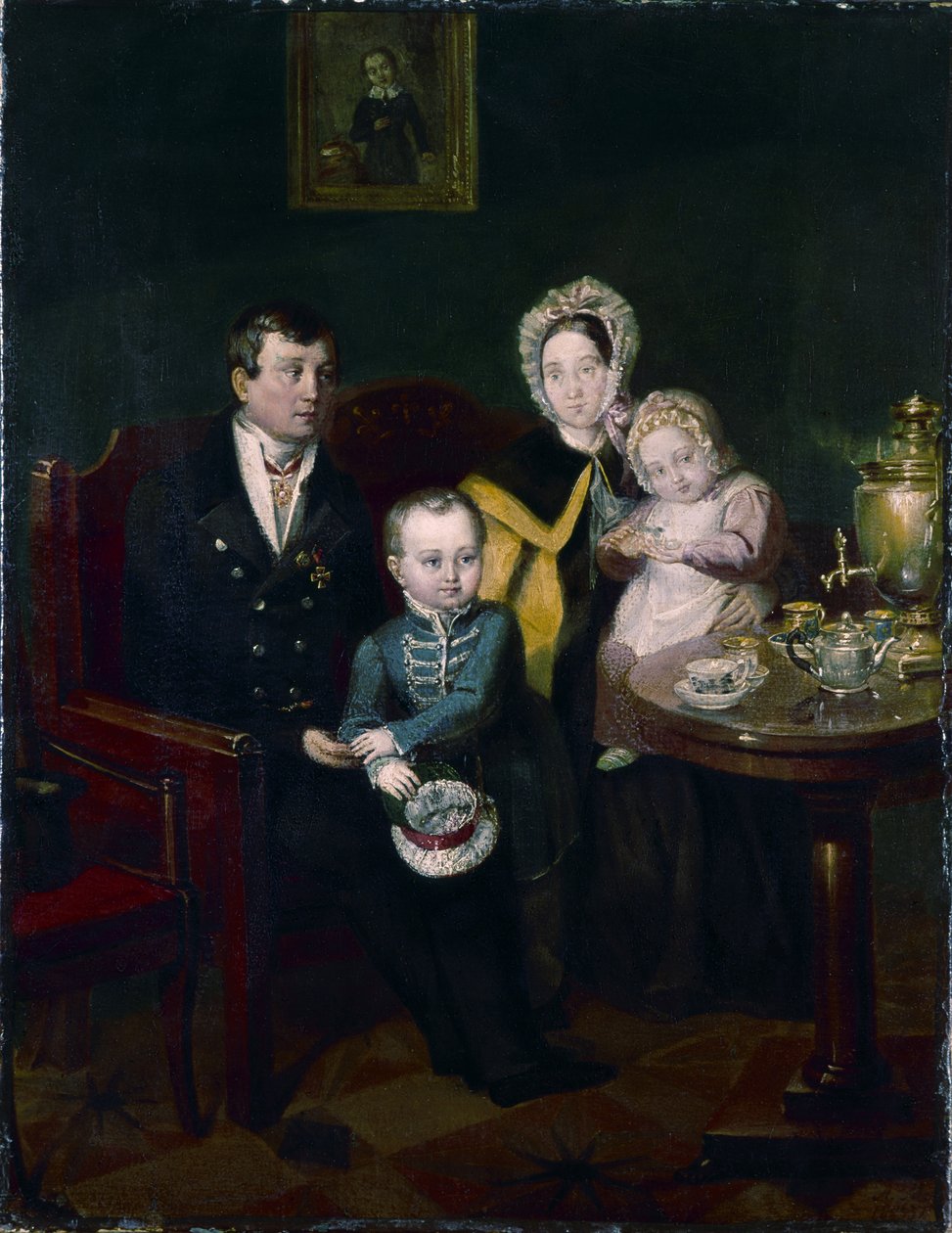 Portrait de famille, 1837 - Apollon Nikolayevich Mokritsky