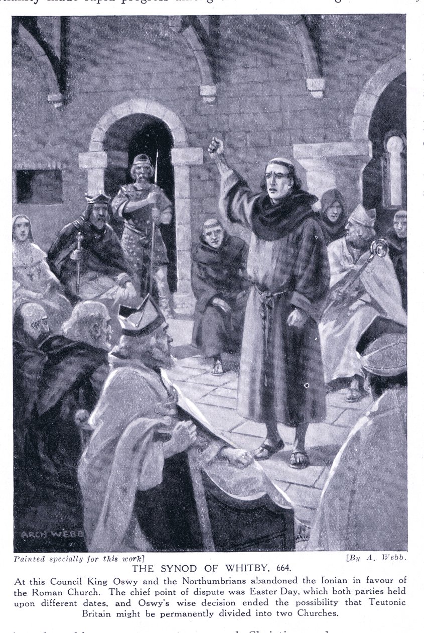 Le Synode de Whitby AD664, années 1920 - Archibald Webb