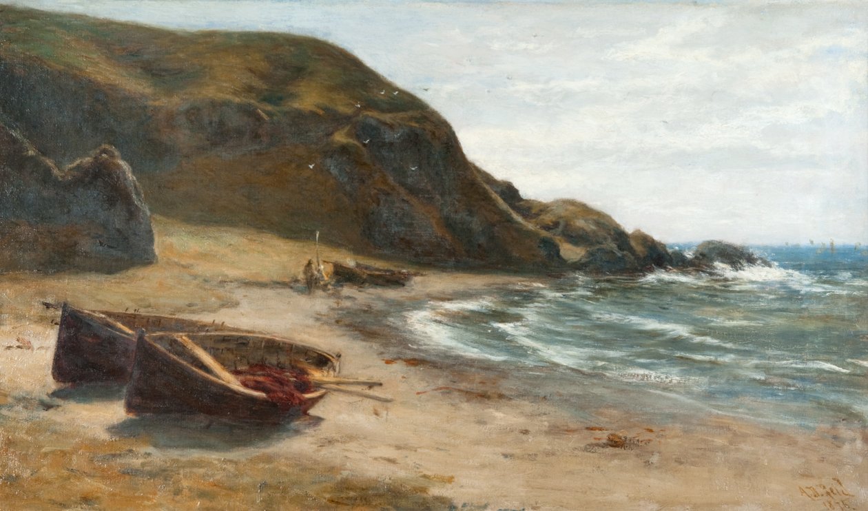 Scène côtière - Archibald David Reid