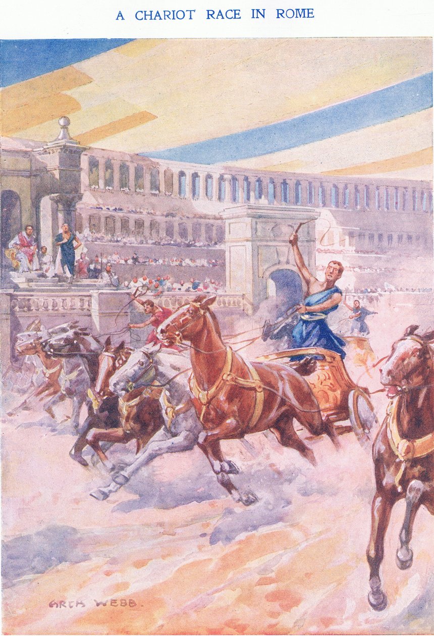 Une course de chars à Rome - Archibald Webb