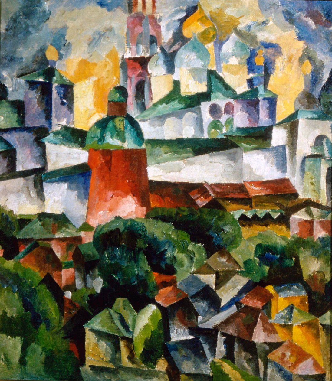 Paysage avec le monastère de la Trinité-Serge - Aristarkh Lentulov