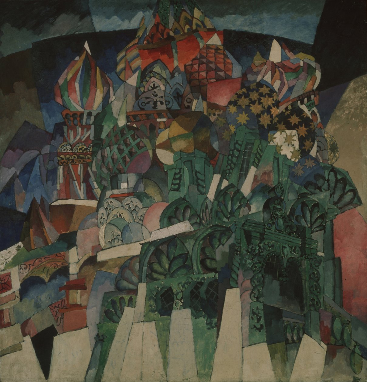 La cathédrale Basil, 1913 - Aristarkh Vasilievic Lentulov