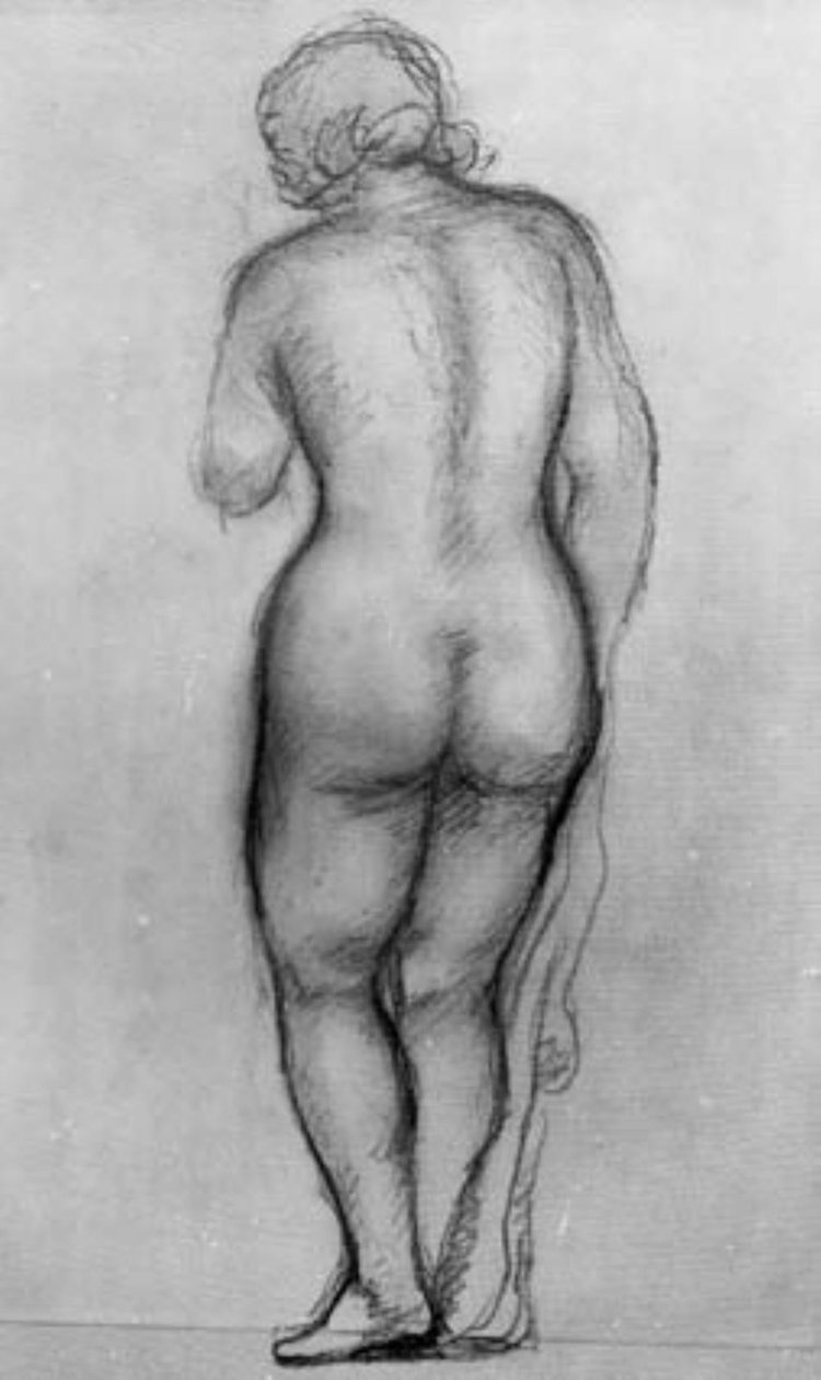 Modèle féminin debout, vue de dos - Aristide Maillol