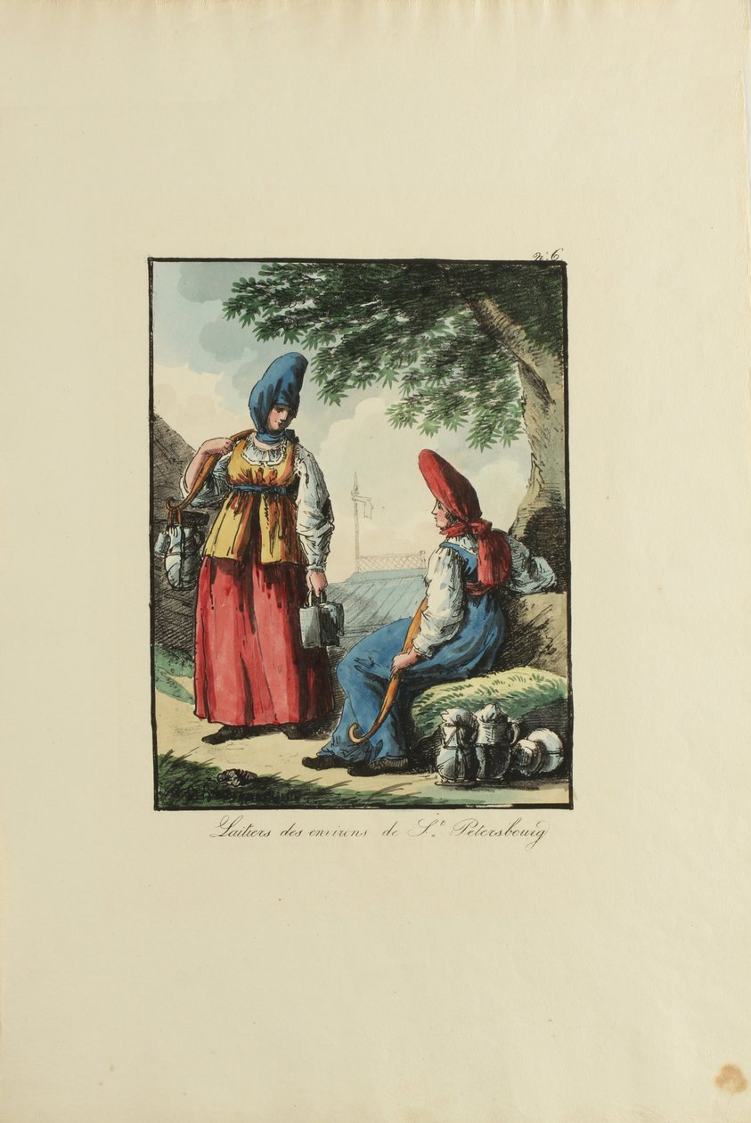 Laitières de Pétersbourg, 1817 - Armand Gustave Haubigant