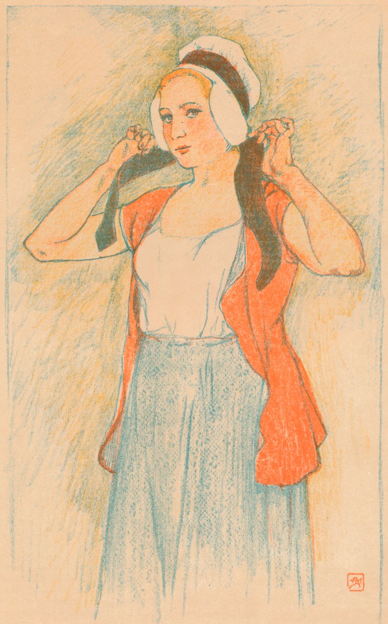 Auto-lithographie par Armand Rassenfosse - Armand Rassenfosse