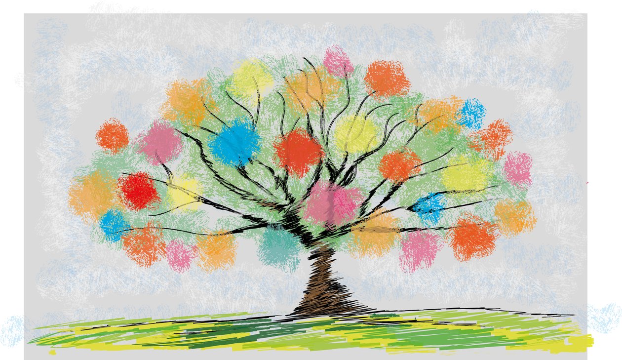 Arbre coloré - Armin Mumper