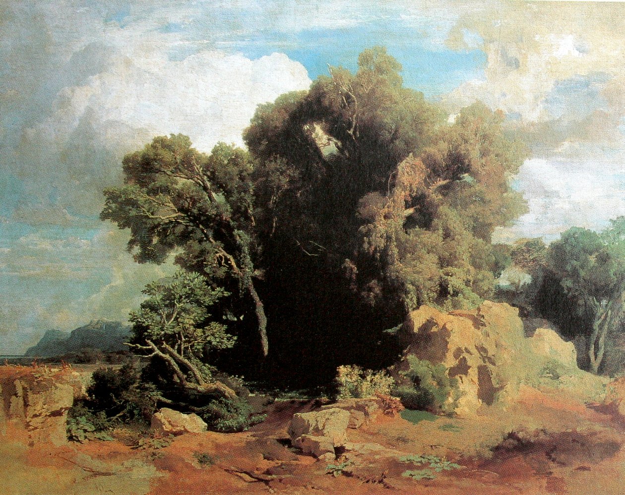 Dans les marais pontins - Arnold Böcklin