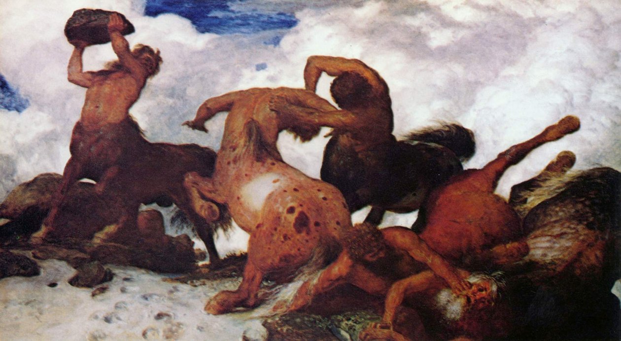 Combat de centaures - Arnold Böcklin