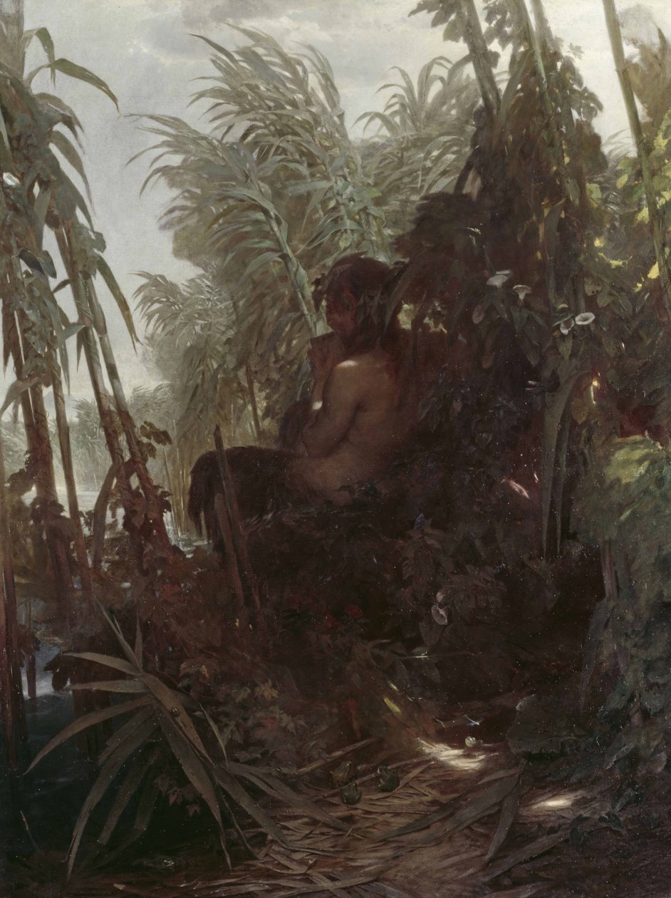 Pan dans les roseaux - Arnold Böcklin