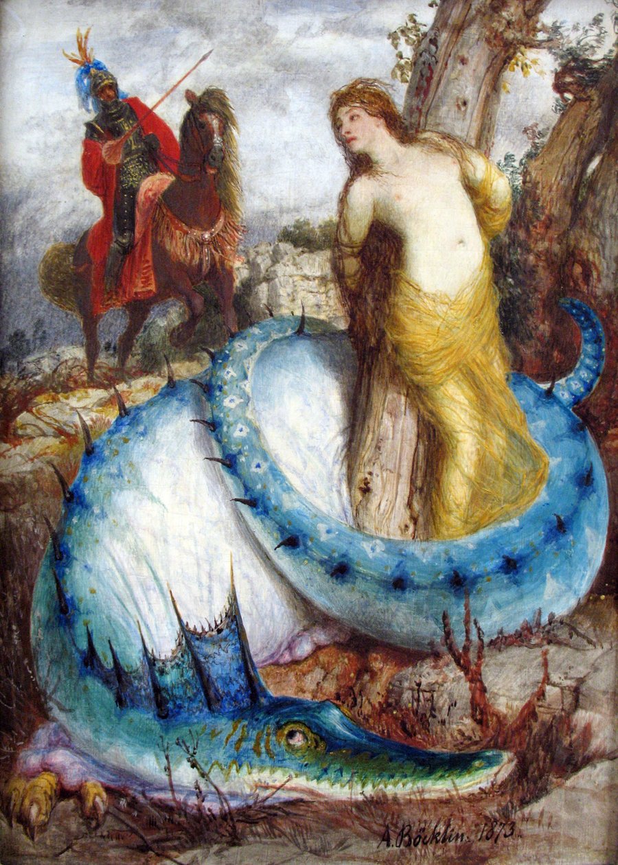 Ruggiero et Angelica - Arnold Böcklin