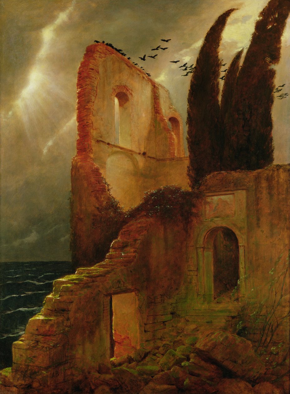 Ruine au bord de la mer - Arnold Böcklin