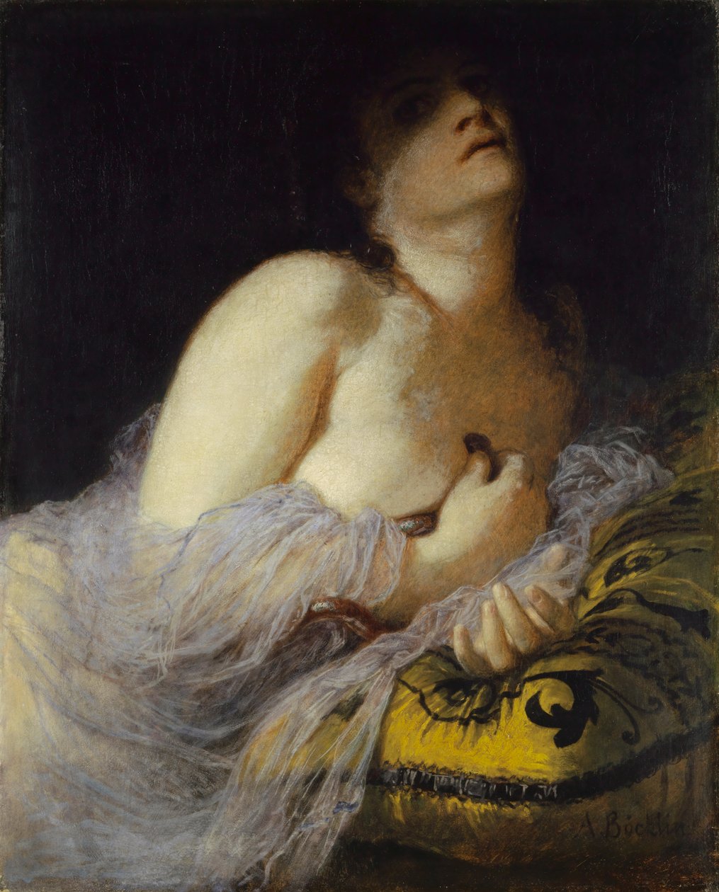 La mort de Cléopâtre (première version), 1872 - Arnold Böcklin