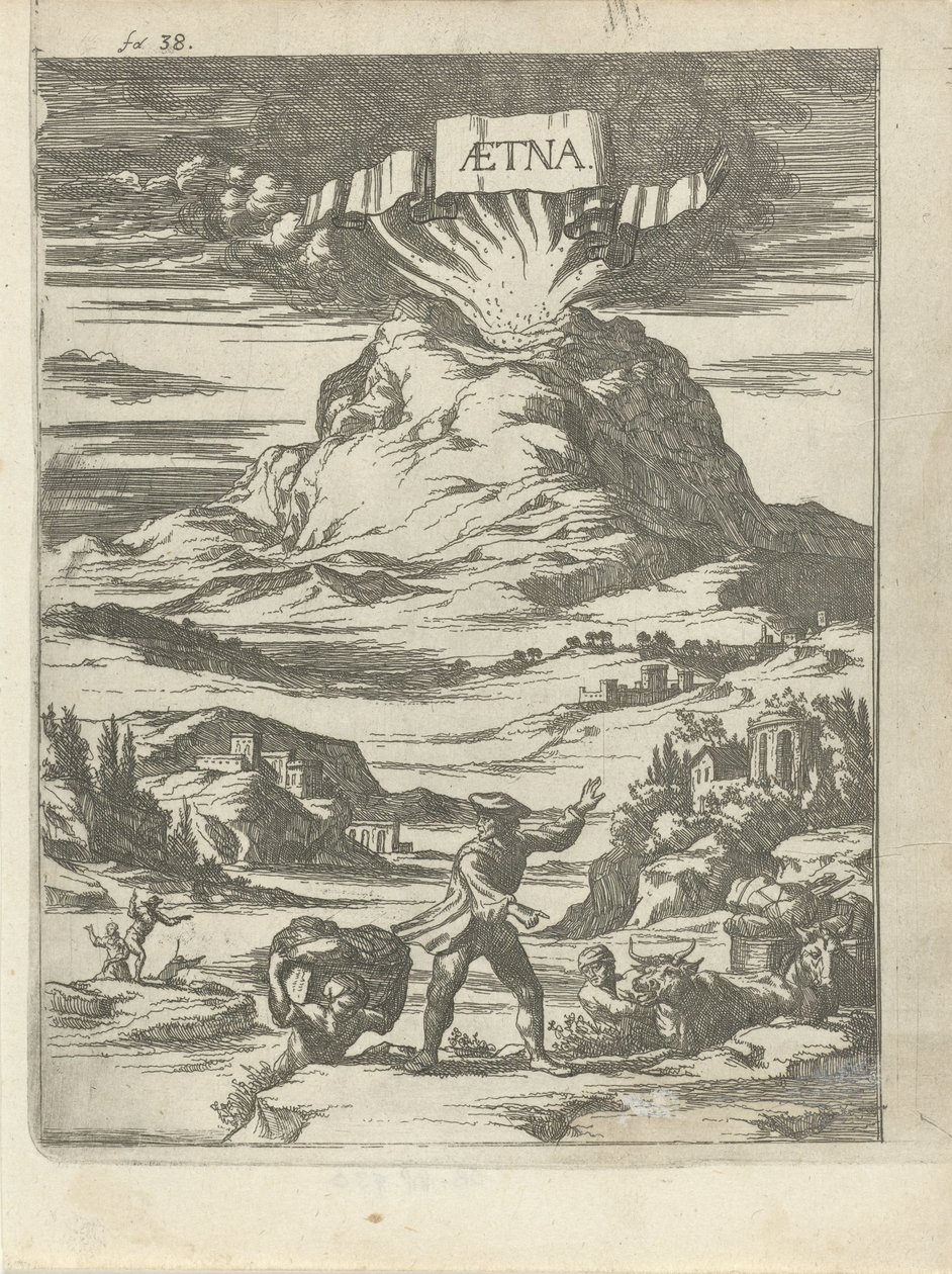 Éruption volcanique - Arnold Houbraken