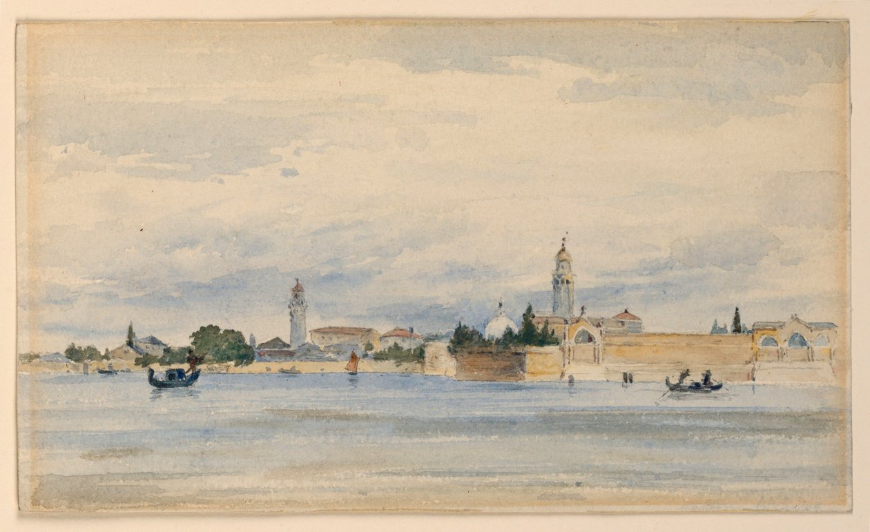 Vieux cimetière, Venise - Arnold William Brunner