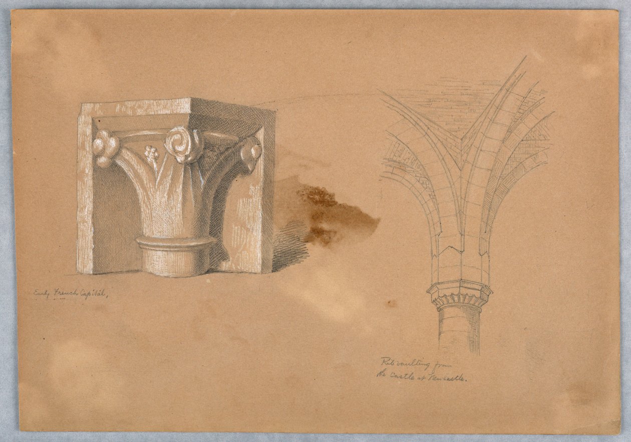 Deux études de détails architecturaux - Arnold William Brunner