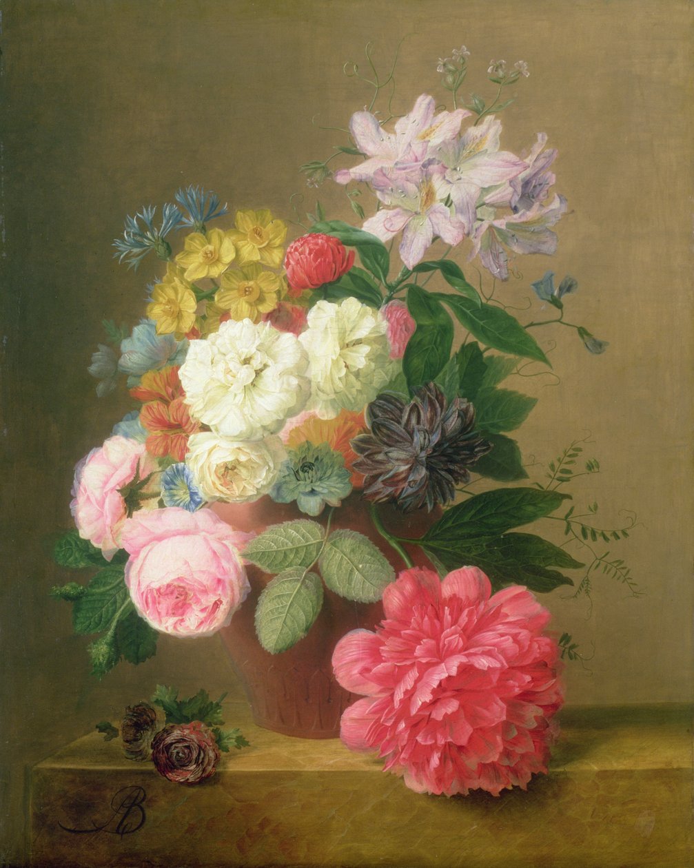 Nature morte de fleurs - Arnoldus Bloemers