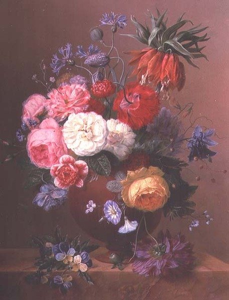 Nature morte de fleurs (paire à 63508) - Arnoldus Bloemers