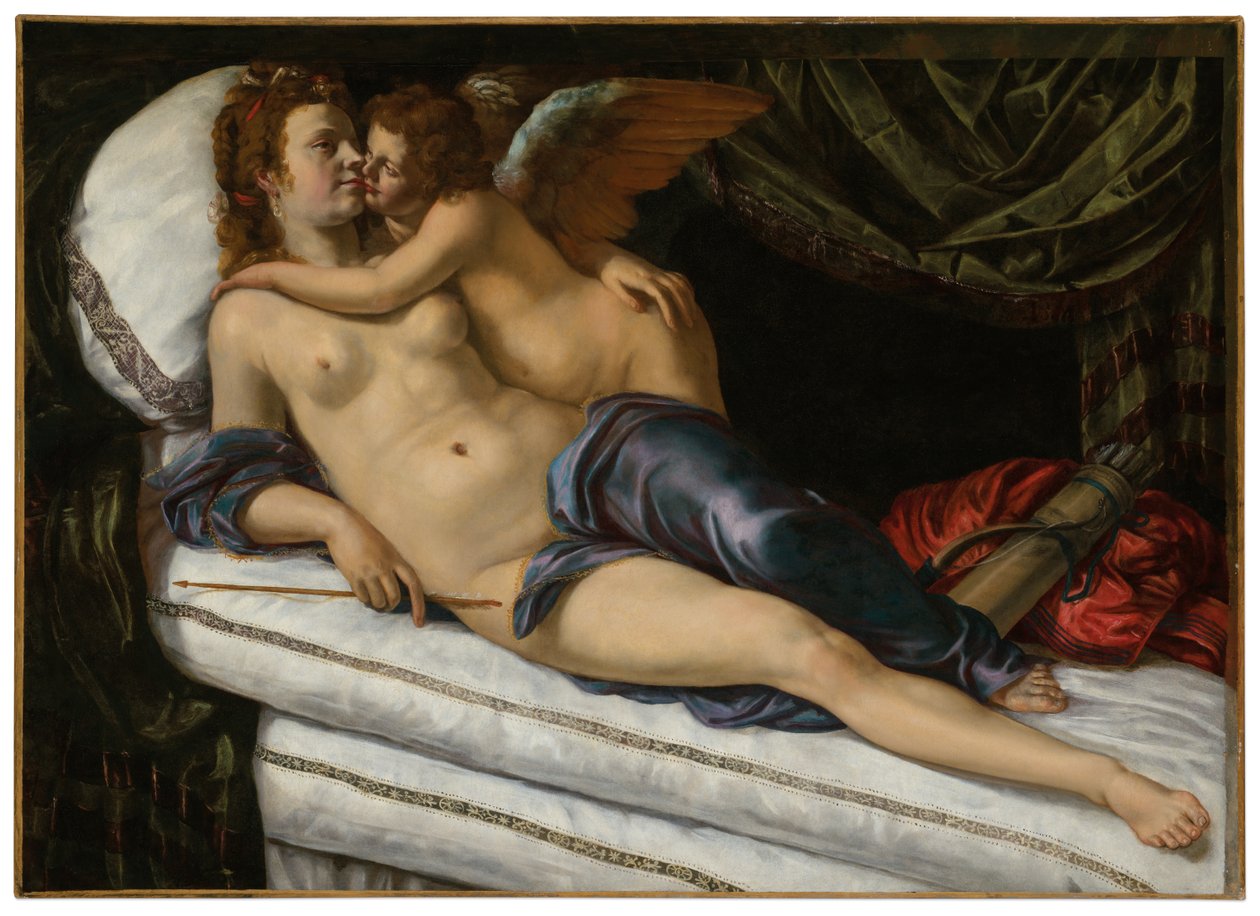Vénus et Cupidon - Artemisia Gentileschi