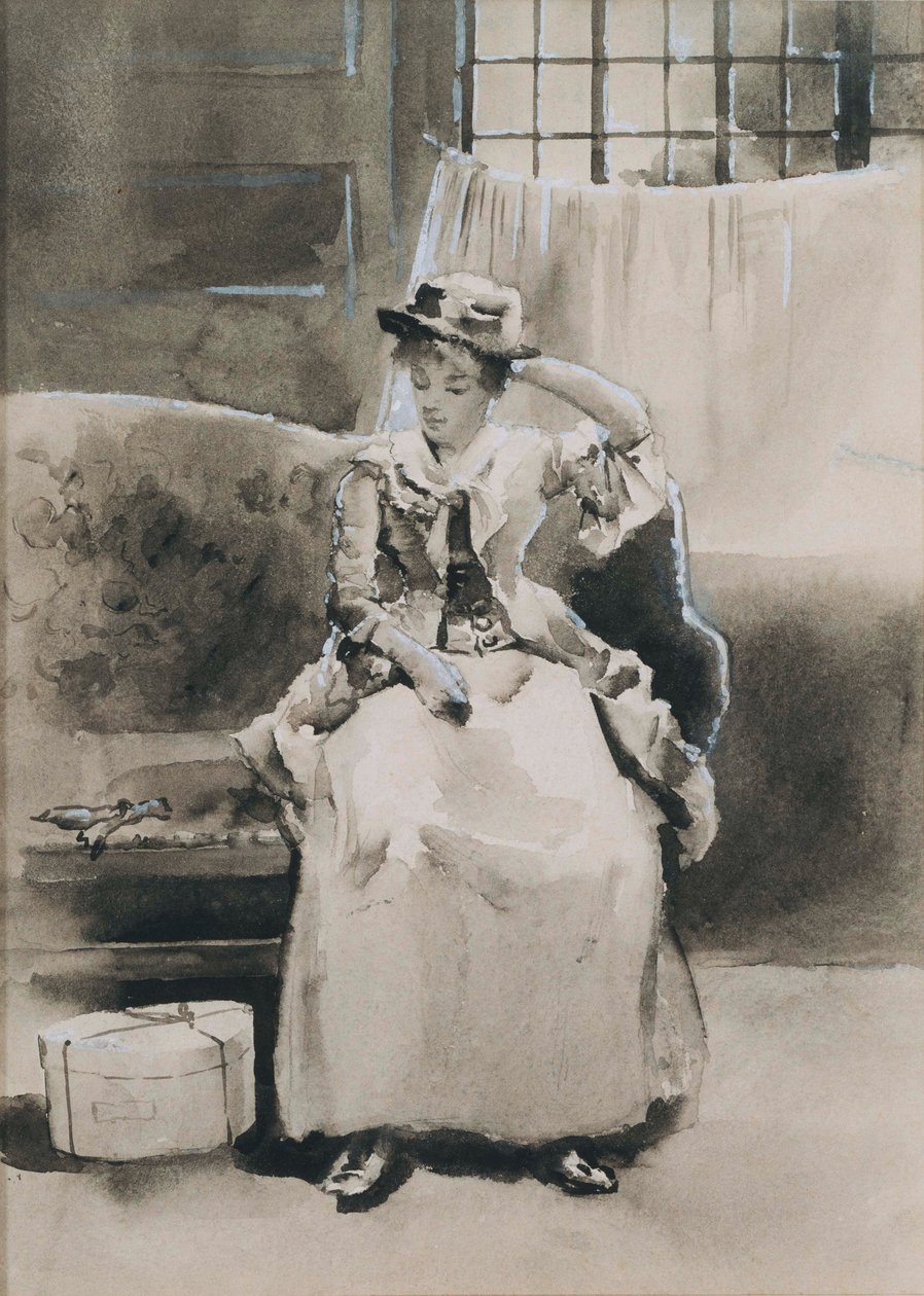 Sans titre (femme assise) - Arthur Bowen Davies