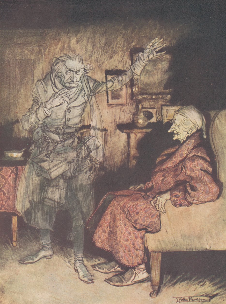 Frontispice - Un chant de Noël, 1915 - Arthur Rackham