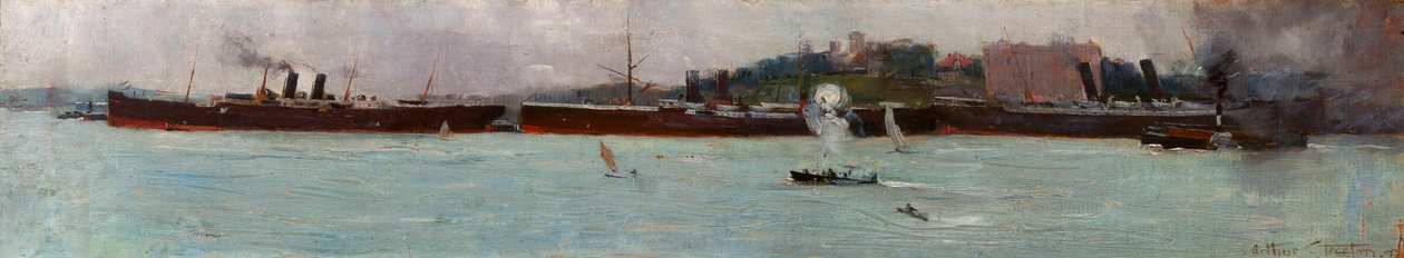 Les Trois Paquebots, Quai Circulaire - Arthur Streeton