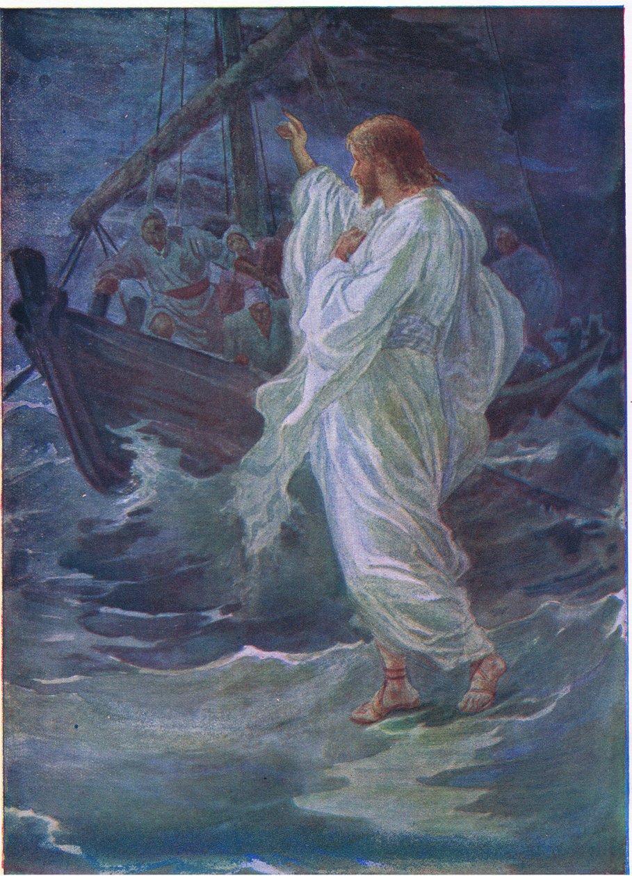 Christ marchant sur la mer - Arthur Twidle