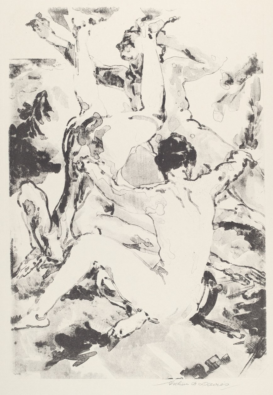 Trois acrobates - Arthur B. Davies