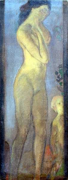 Mère et enfant - Arthur Bowen Davies