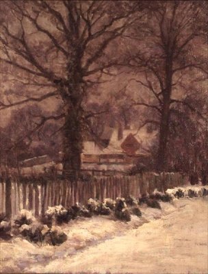 Un chemin enneigé - Arthur Claude Cooke
