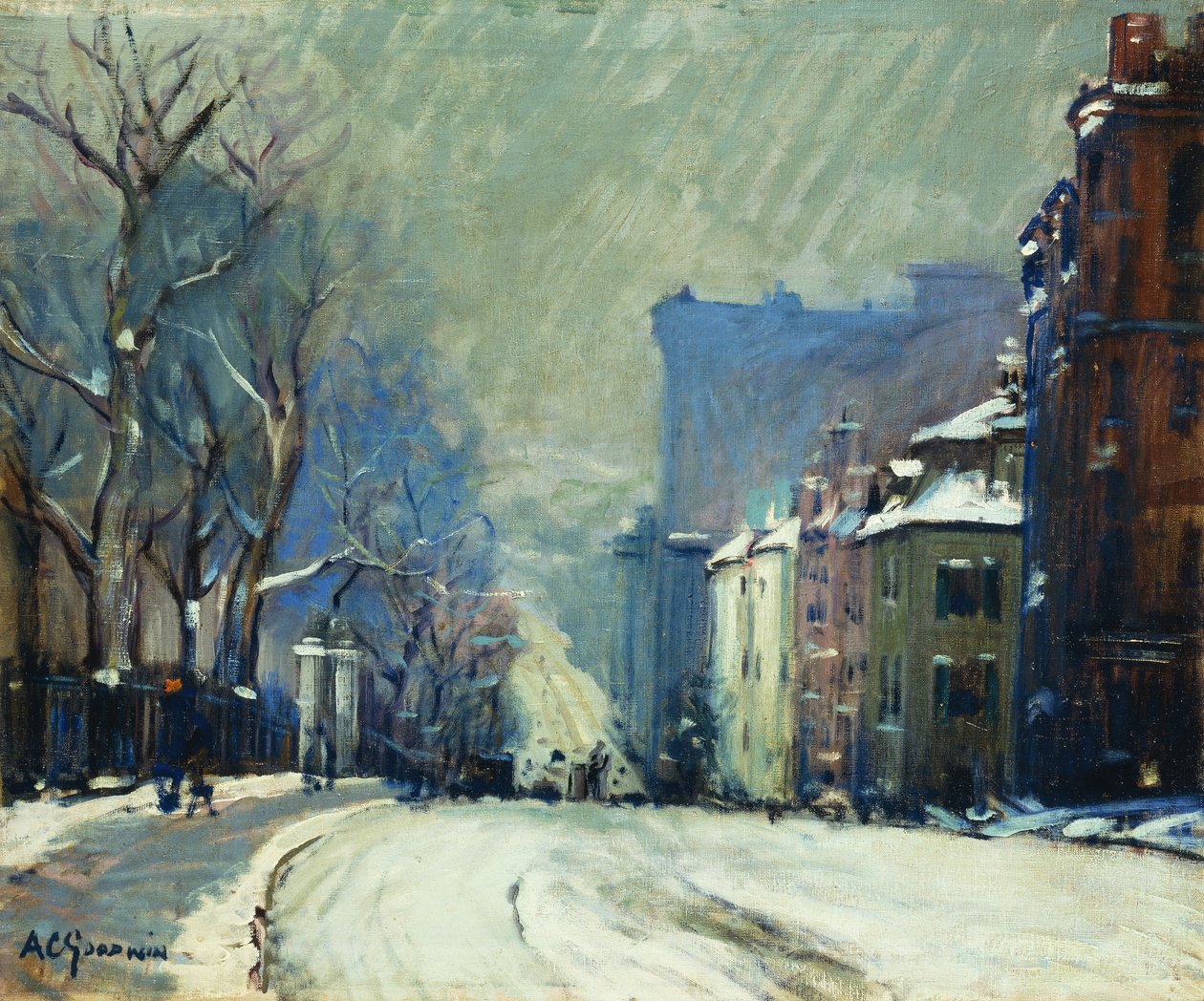 Rue Beacon en hiver - Arthur Clifton Goodwin