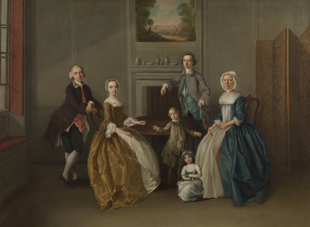 Groupe familial, 1756 - Arthur Devis