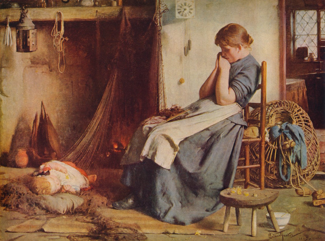 La femme du pêcheur, 1885 - Arthur Hacker
