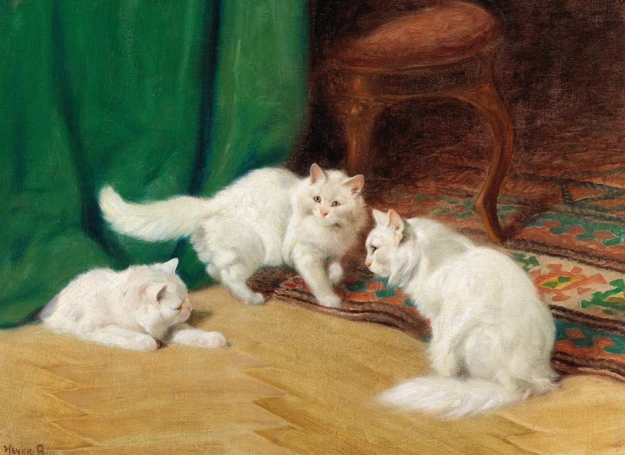 Conversation entre chats, - Arthur Heyer