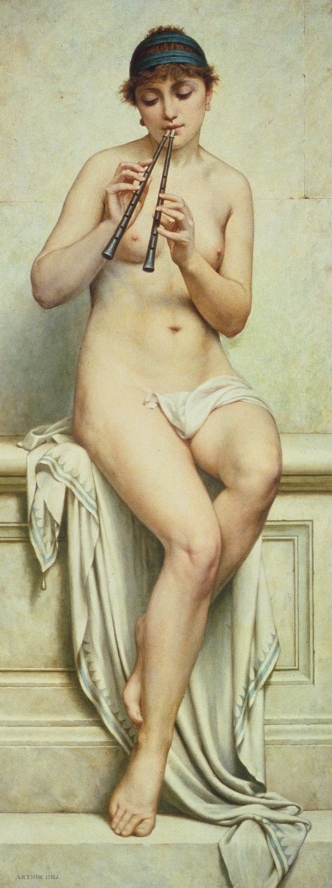Jouant de la flûte - Arthur Hill