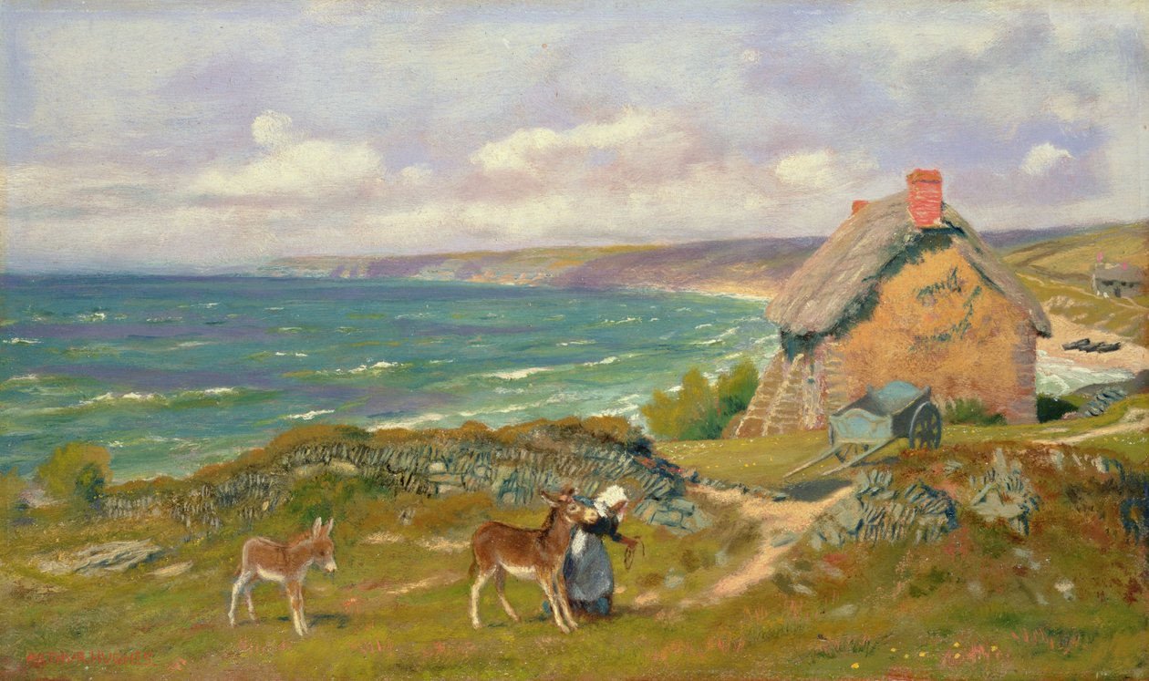 Une scène côtière du West Country - Arthur Hughes