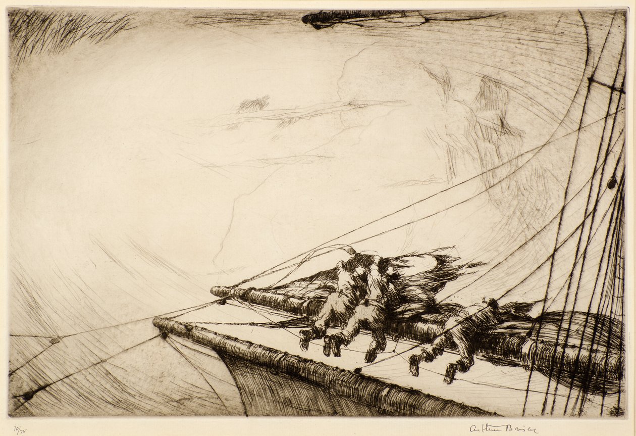 Sur la vergue - Arthur John Briscoe