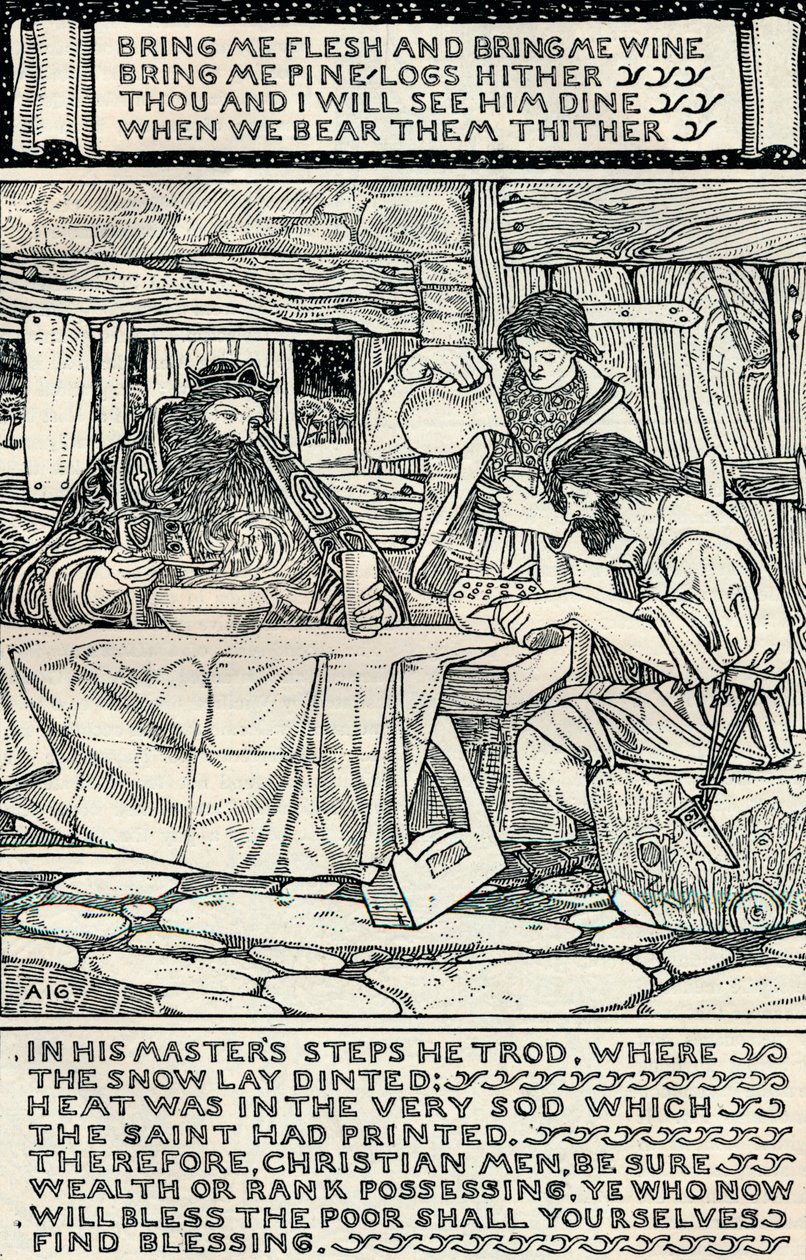 Le bon roi Wenceslas, 1895 - Arthur Joseph Gaskin