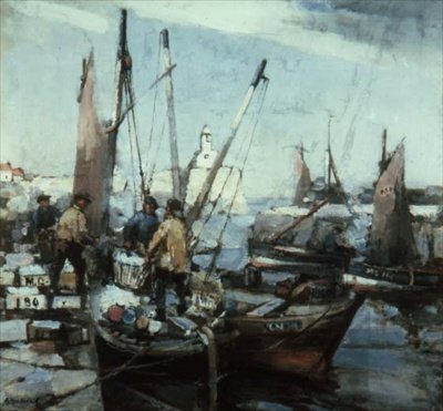Scène de port - Arthur MacDonald
