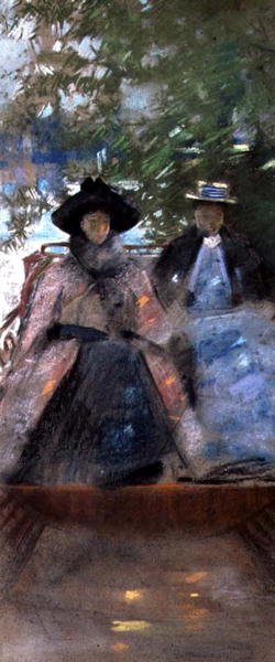 Deux filles dans un bateau - Arthur Melville