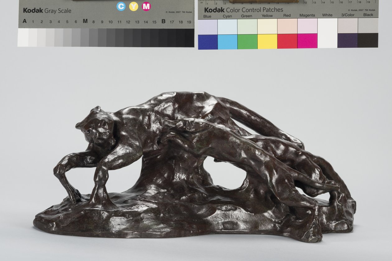 Chiens attrapant un puma - Arthur Putnam