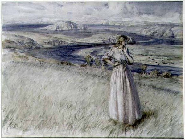Baie de Bigbury, Devon - Arthur Rackham