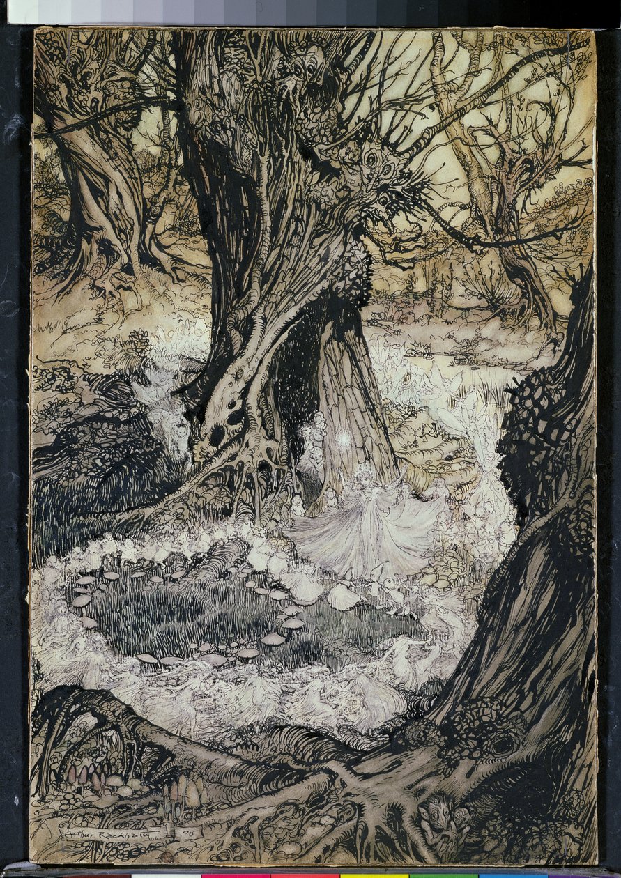Viens, maintenant une ronde, 1908 - Arthur Rackham