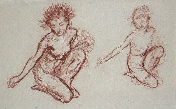 Démon agenouillé - Arthur Rackham