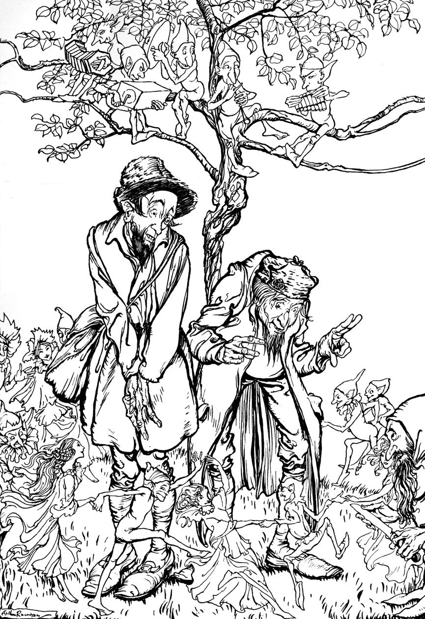 Petit frère et petite sœur, 1917, 1923 - Arthur Rackham