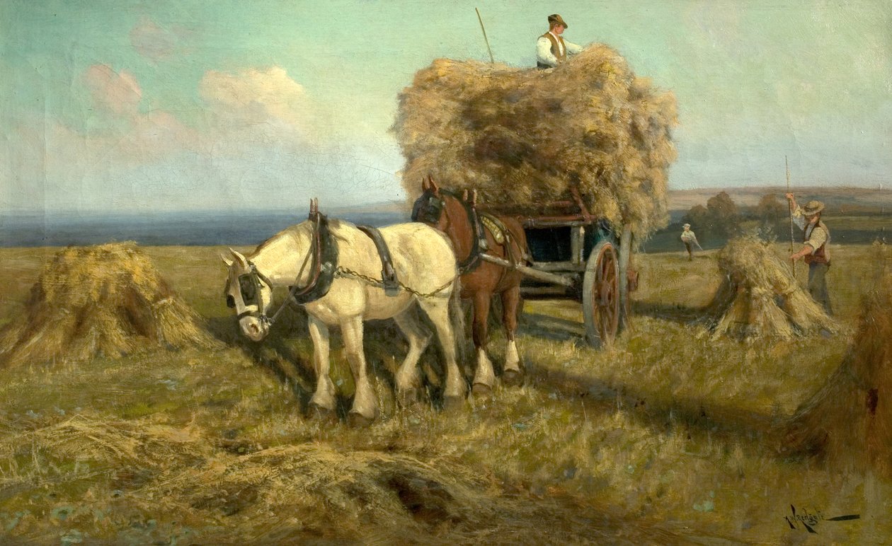 Chargement du Chariot de Récolte - Arthur Walker Redgate
