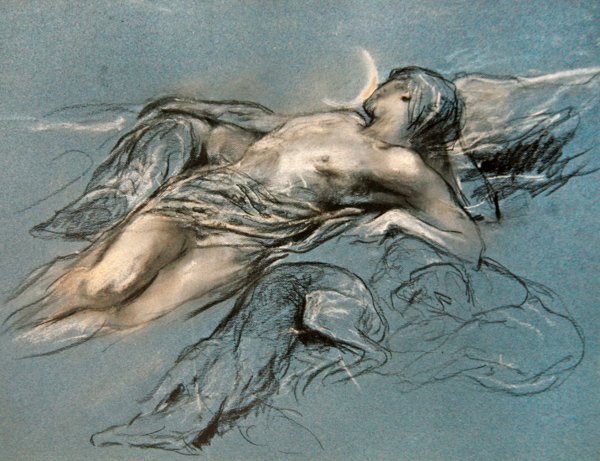 Baiser de la Lune - Endymion - Arthur Wardle