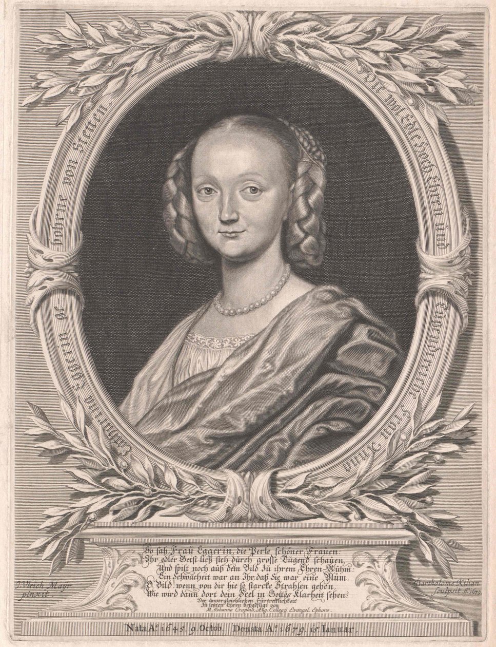 Anna Elisabeth von Stetten (imprimé) - Artist Unknown