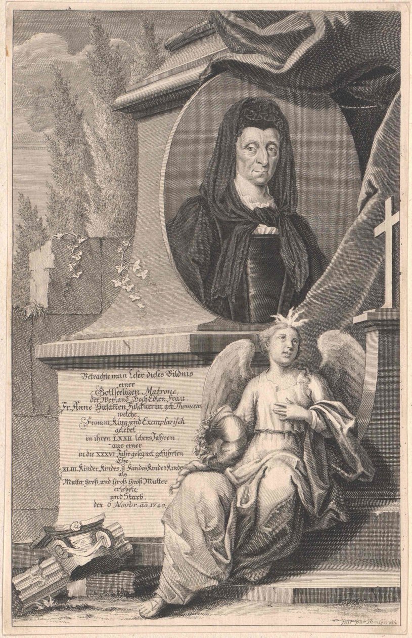 Anne Susanna Thomae (impression) - Artist Unknown
