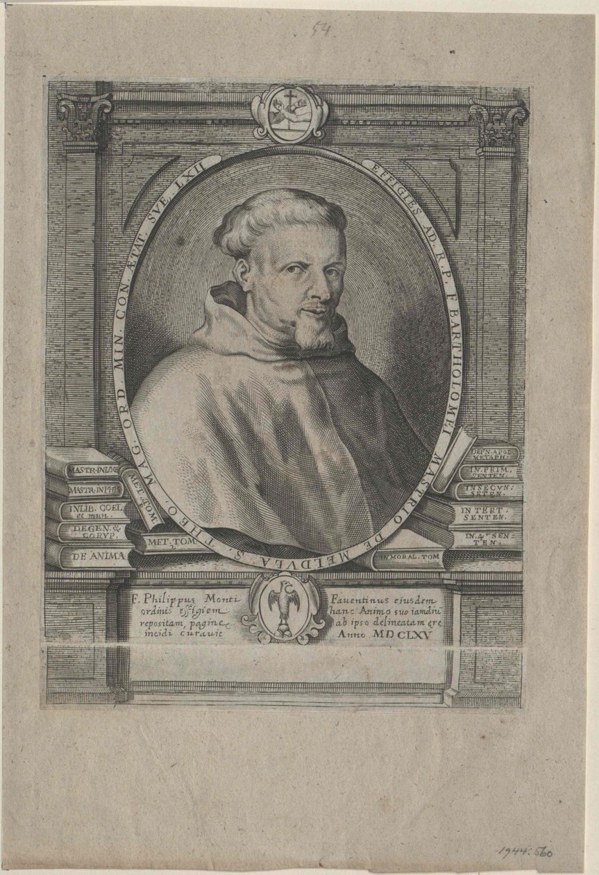 Bartholomew Mastrius de Medula (impression) - Artist Unknown