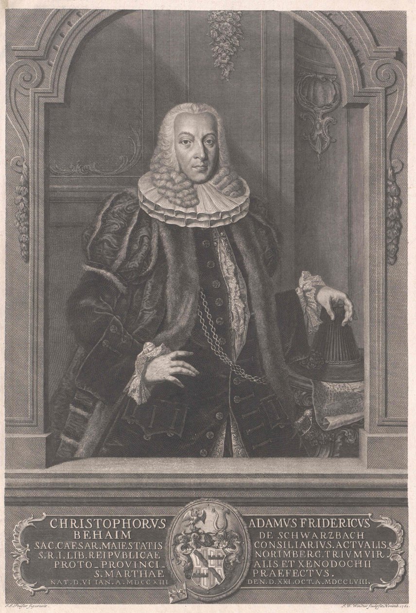 Christoph Adam Frederick Behaim de Schwarzbach - Artist Unknown